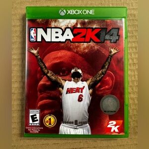NBA 2k14 Xbox One video Game Microsoft disc 2014 LeBron James Miami Heat GOAT